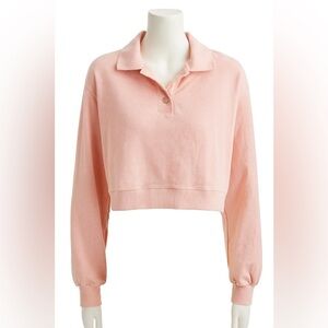 L*Space cropped pink pullover sweater size Medium